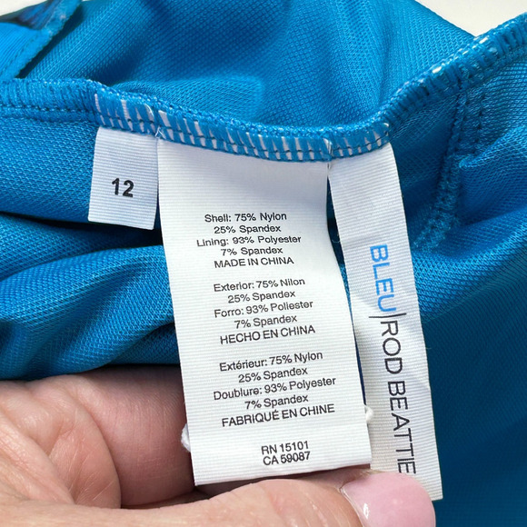 Bleu by Rod Beattie Too Hot to Handle Cutout One-Piece Swimsuit Women's 12 NWT - Picture 12 of 12